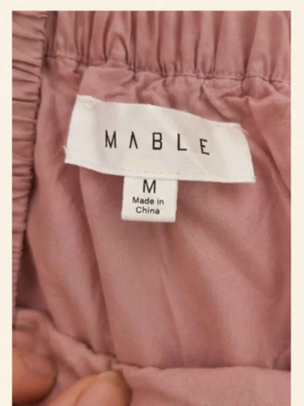 MABLE Romantic Cotton Prairie Revival Maxi Dress Dusty Rose Ruffle Cottagecore M